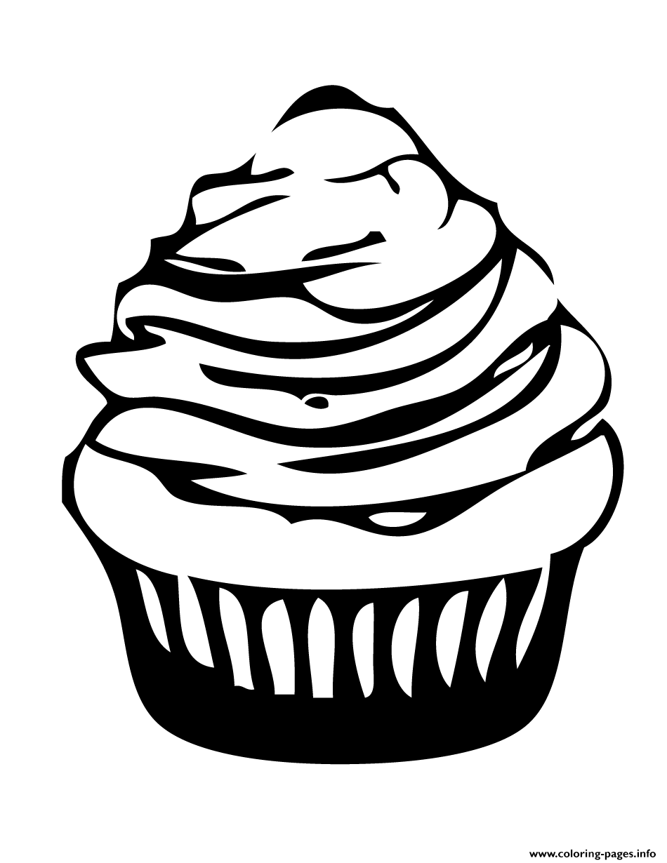 Print cupcake for kidsb5ec Coloring pages