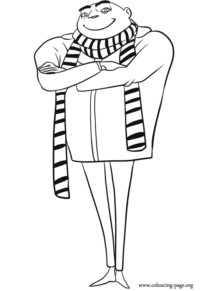 Despicable Me - The evil Gru coloring page