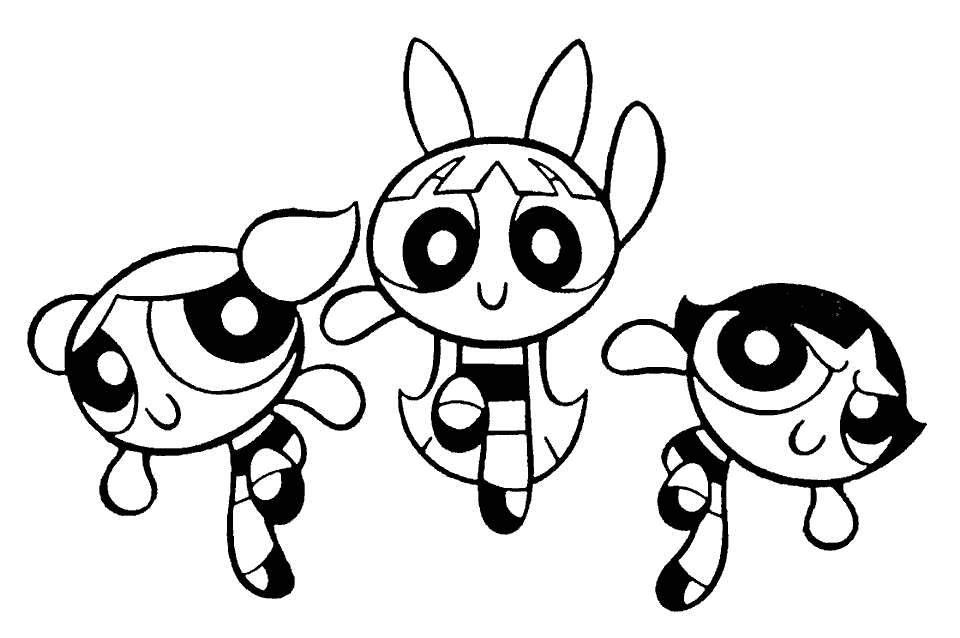 powerpuff girls coloring pages printable - Free Coloring Pages for