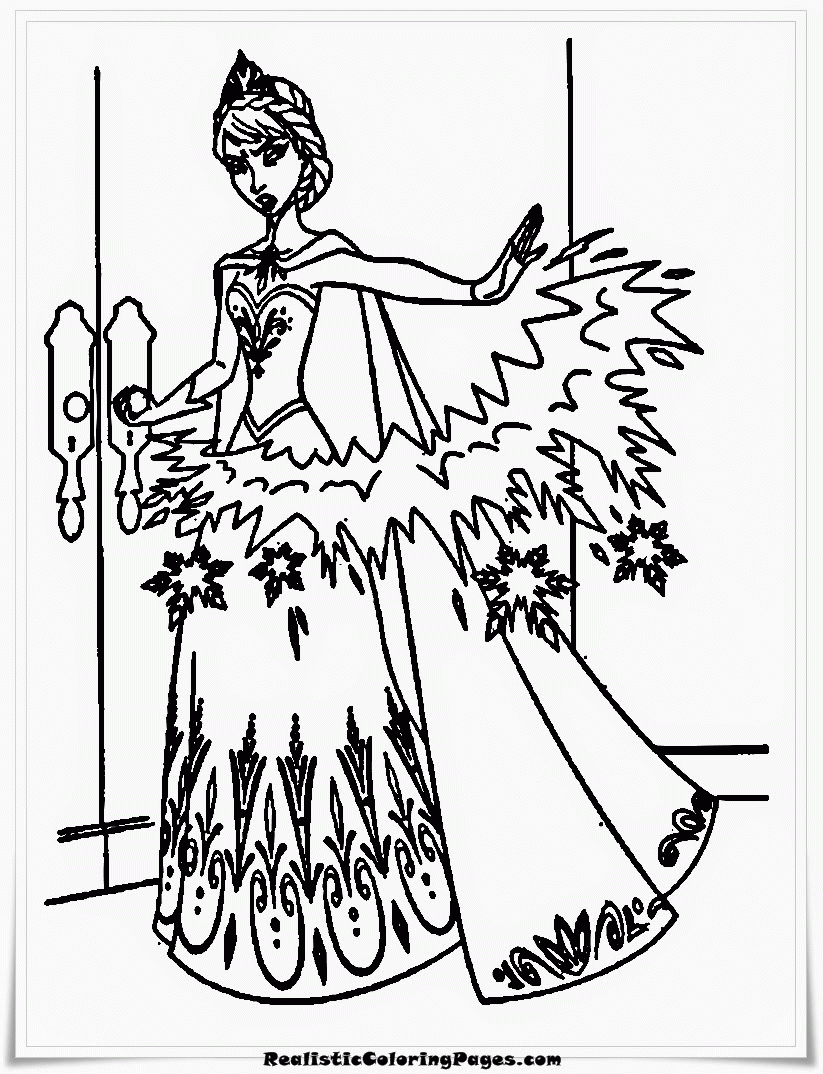Wonderful Frozen Coloring Pages | Realistic Coloring Pages