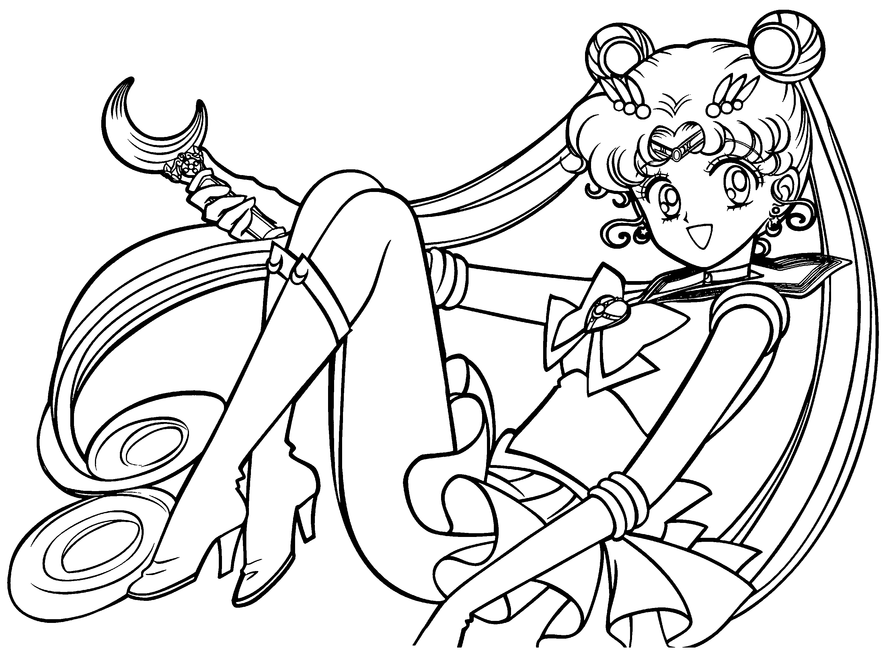 Sailor Moon Coloring Book - Coloring Pages for Kids and for Adults