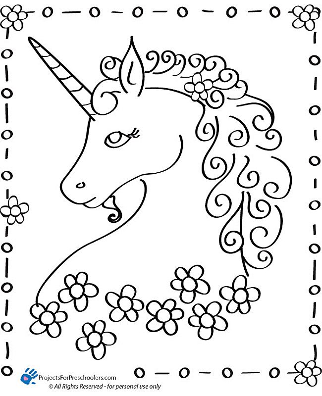 coloring pages to print unicorn | Check out more free coloring pages for  preschoolers | Unicorn pictures to color, Unicorn coloring pages, Unicorn  pictures