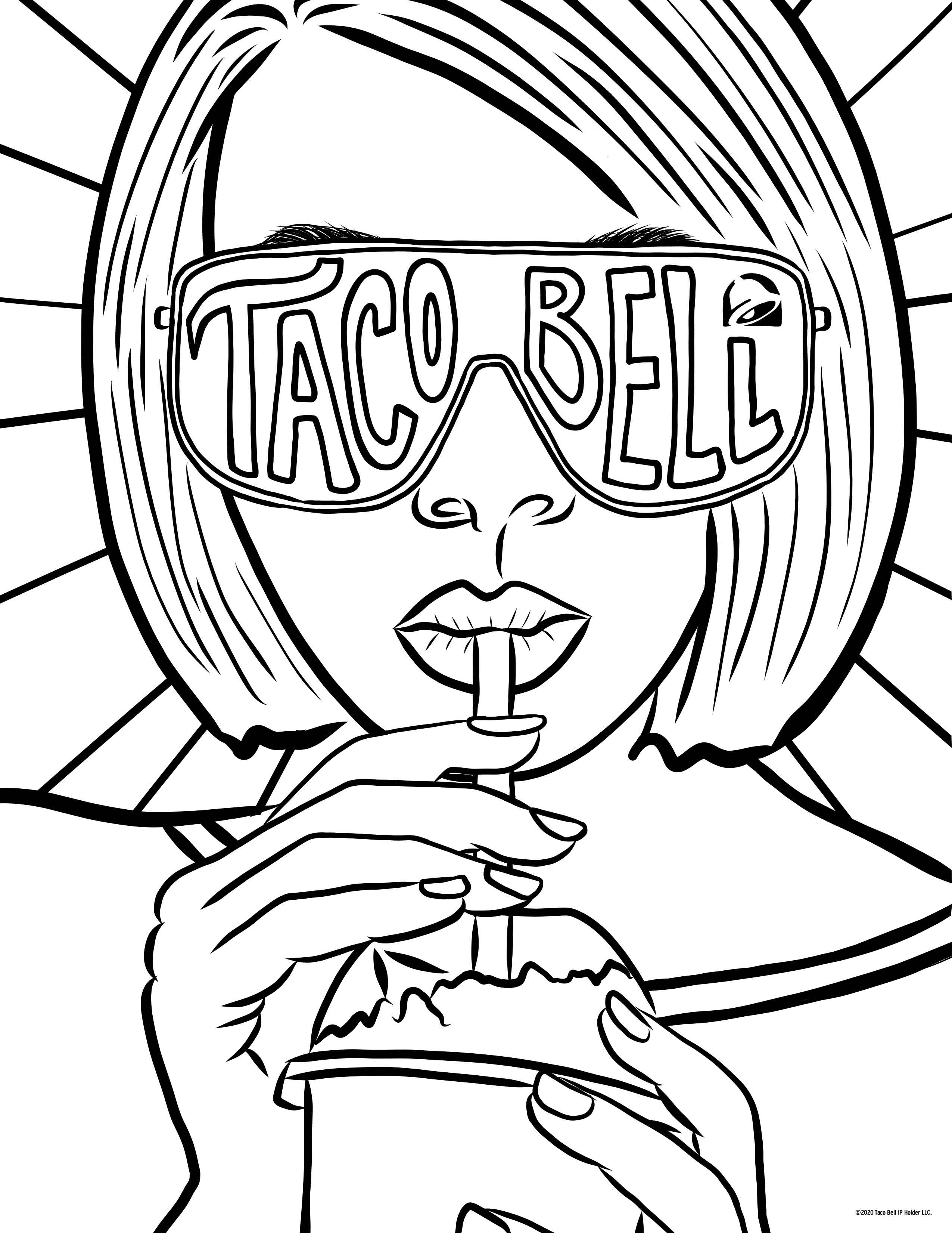 Taco Bell Coloring Pages You Didn