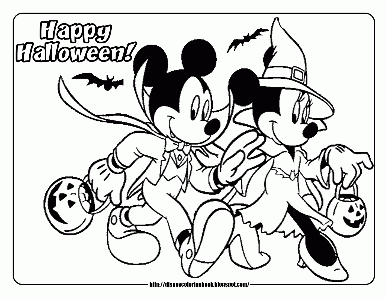 Cartoon Halloween Coloring Pages To Print - Coloring Pages For All ...