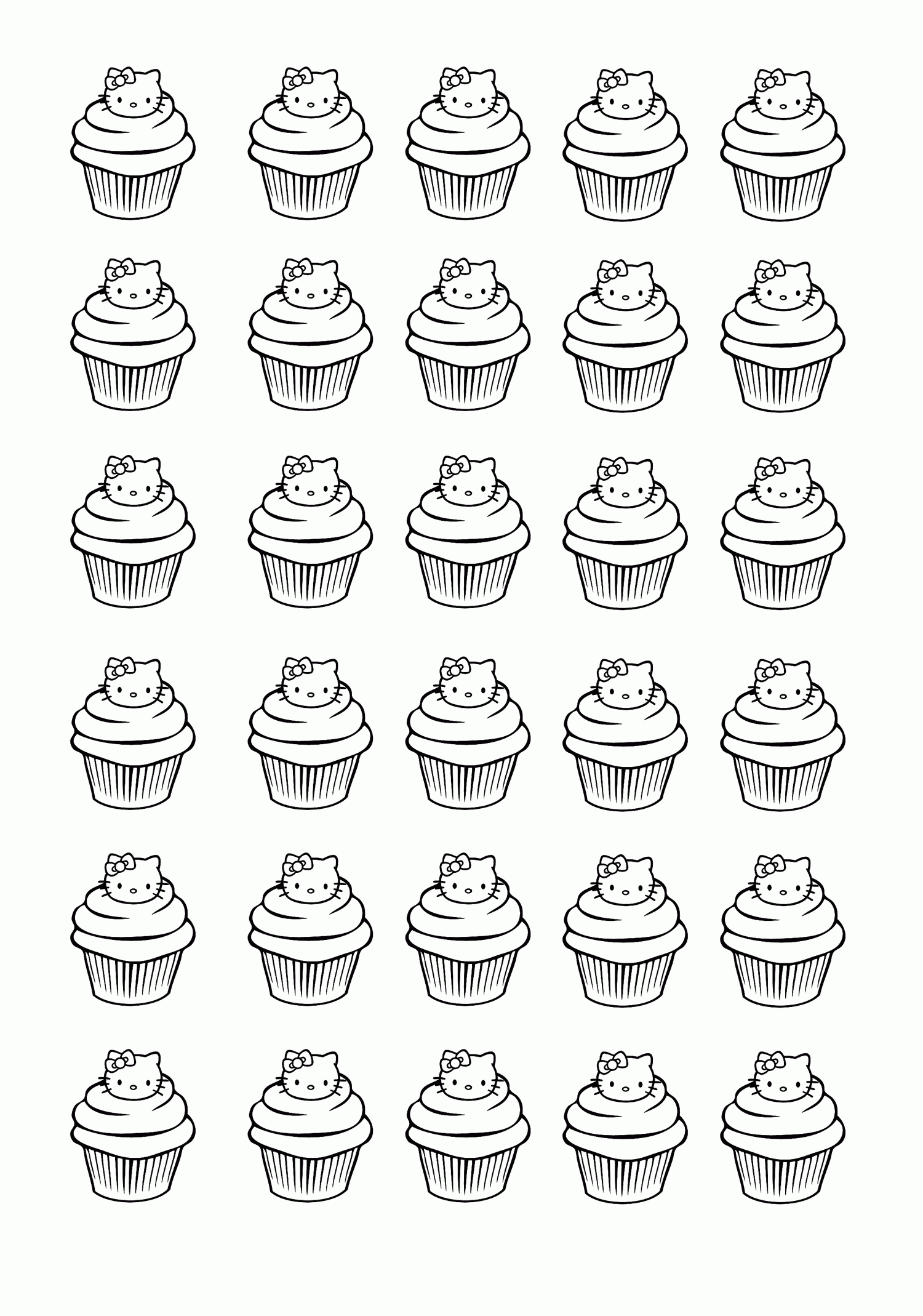 Cup Cake - Coloring Pages for adults