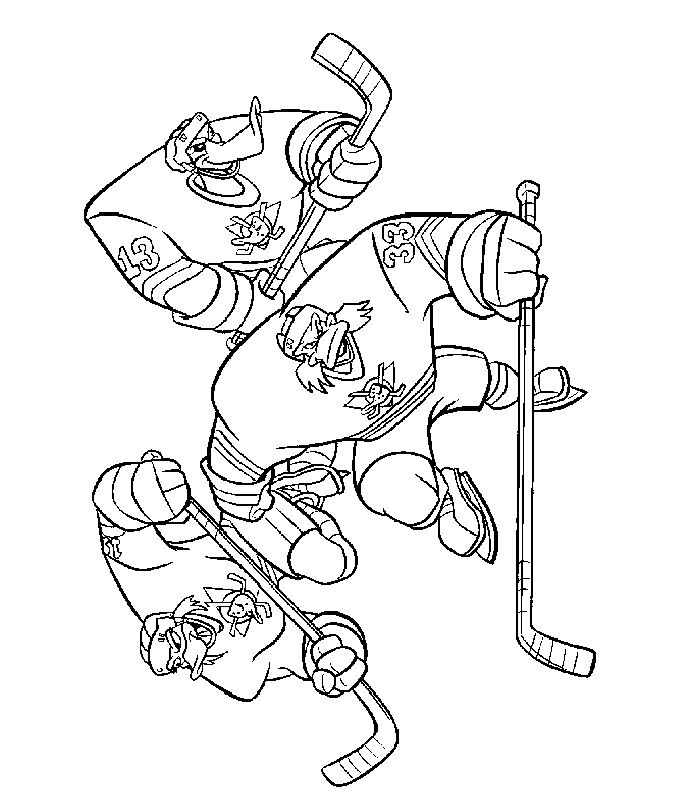 MIGHTY DUCKS Colouring Pages (page 2)
