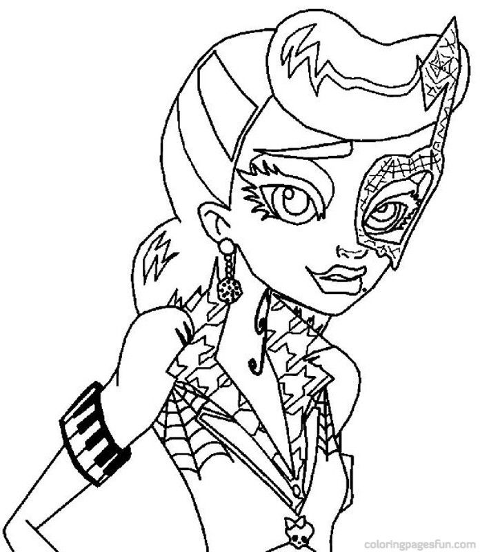 Monster High Operetta Coloring Pages | Free Printable Coloring