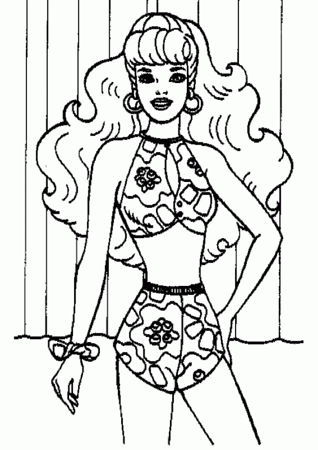 Barbie Beach Coloring Pages Free Coloring Pages Download 198244