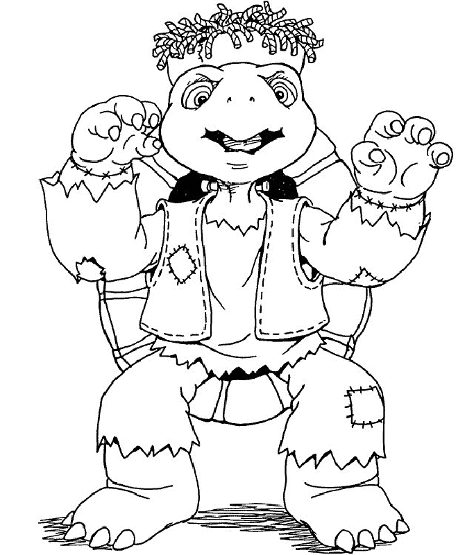 franklin the turtle coloring pages printable