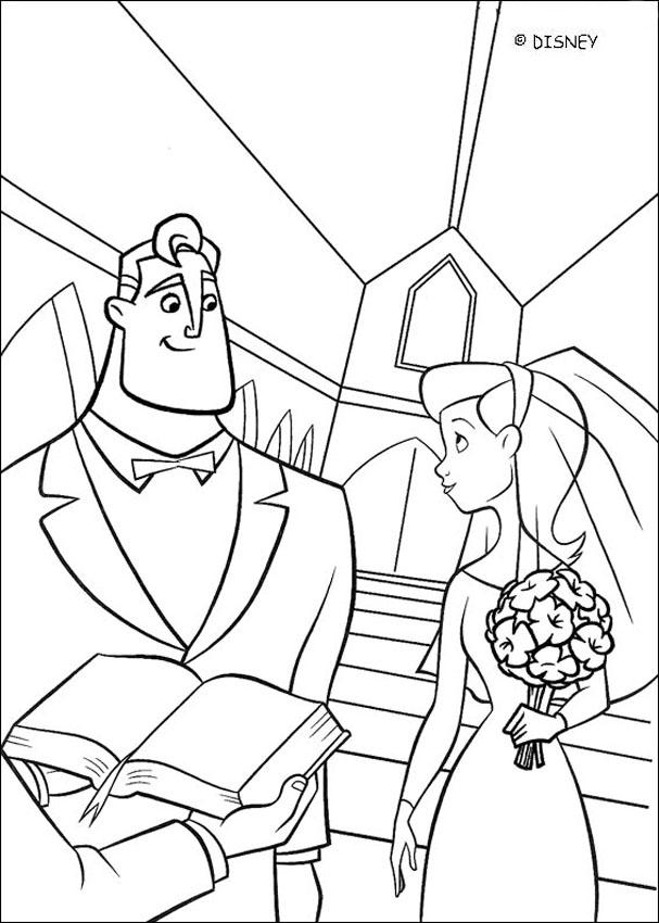 The Incredibles coloring book pages - The Incredibles 2