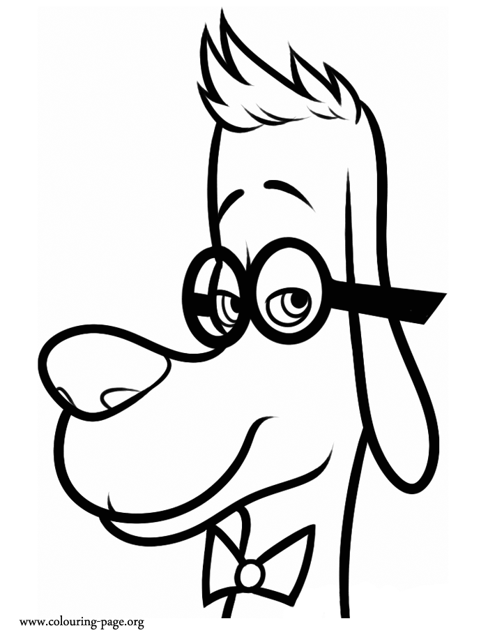 Mr. Peabody & Sherman - Mr. Peabody coloring page