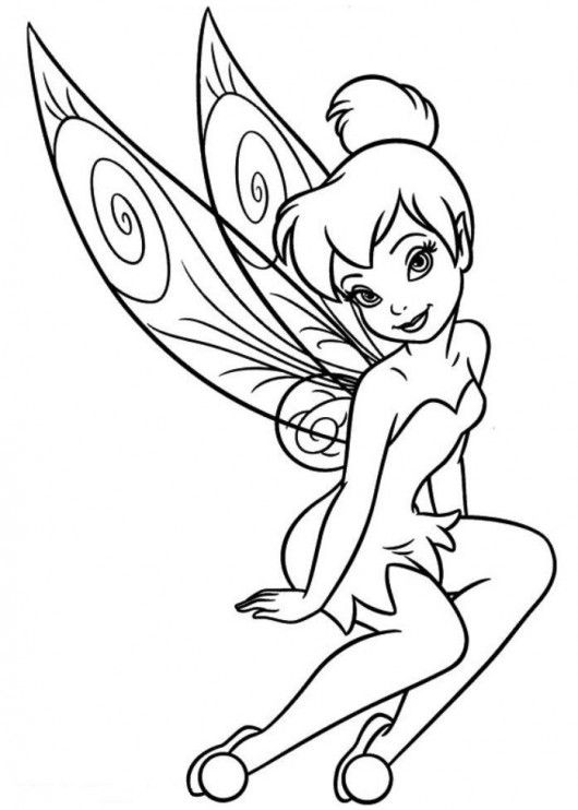 TinkerBell Coloring Pages (10) - Coloring Kids