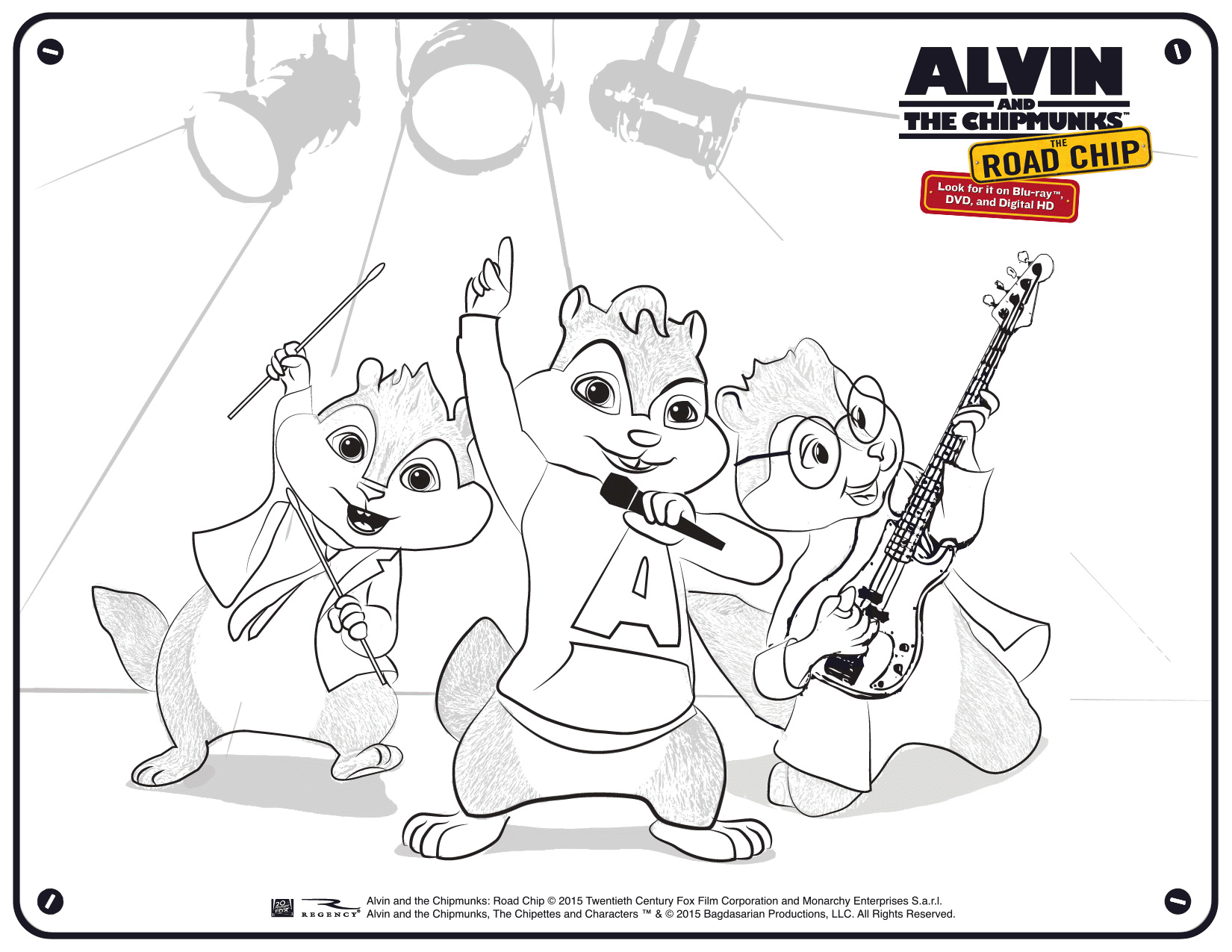 Chipmunks And Chipettes Coloring Pages - Coloring Page