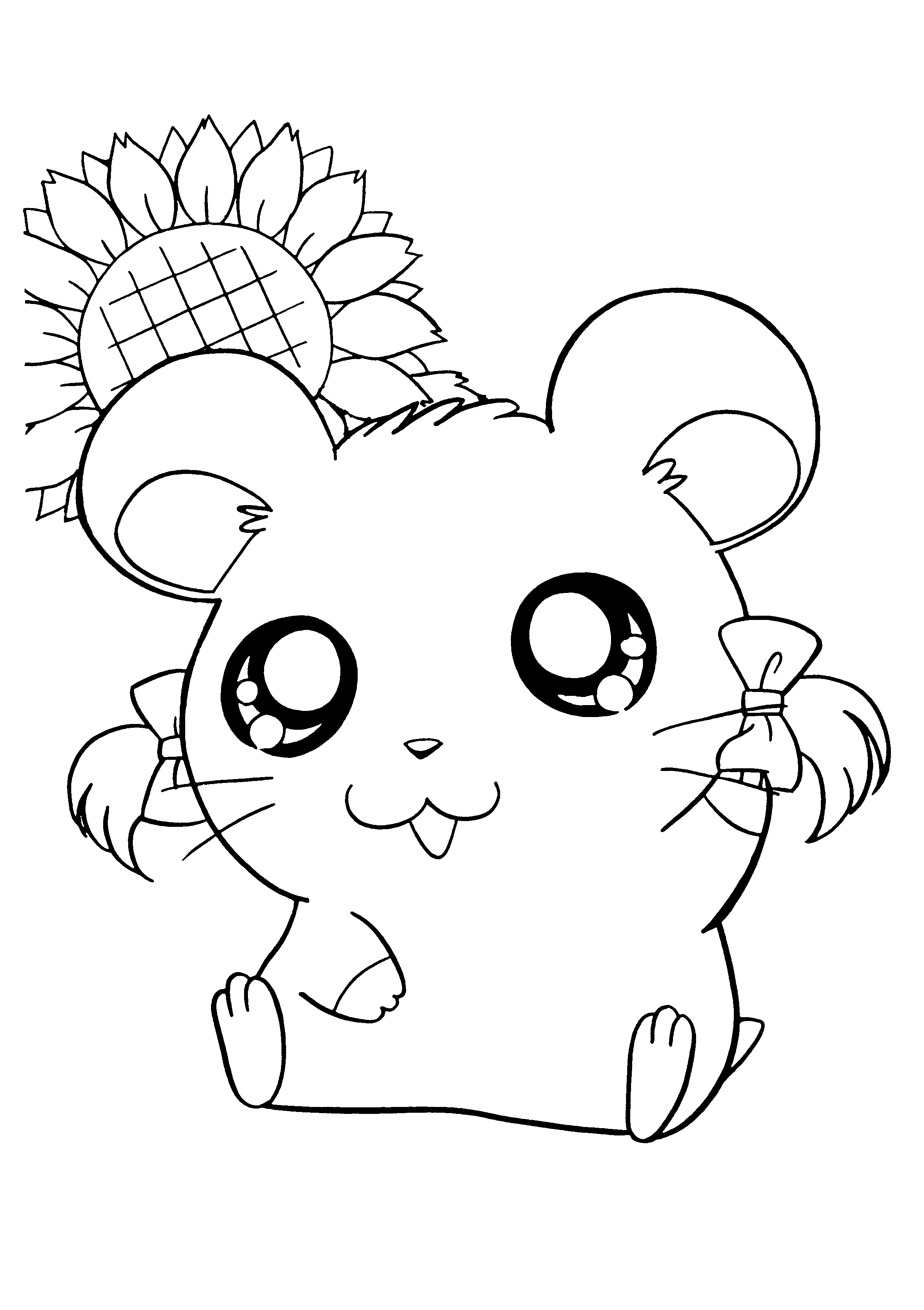 Hamtaro Cute Animals Coloring Pages Wallpaper - Coloring Pages