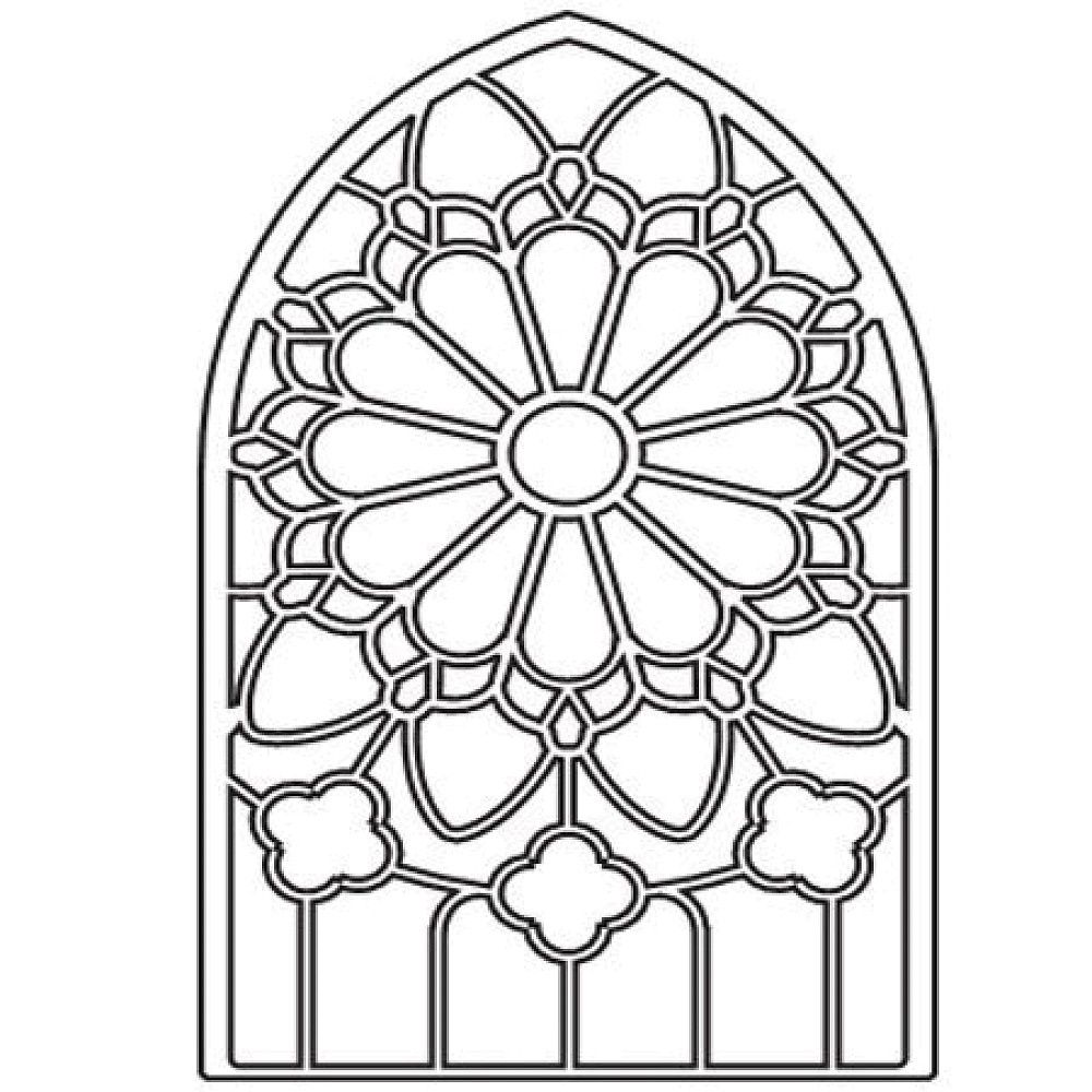 Religious Stained Glass Coloring Pages Stained Glass Coloring ...