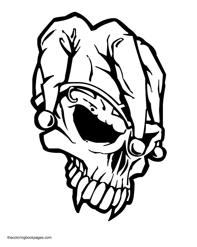 Of Skulls - Coloring Pages for Kids and for Adults