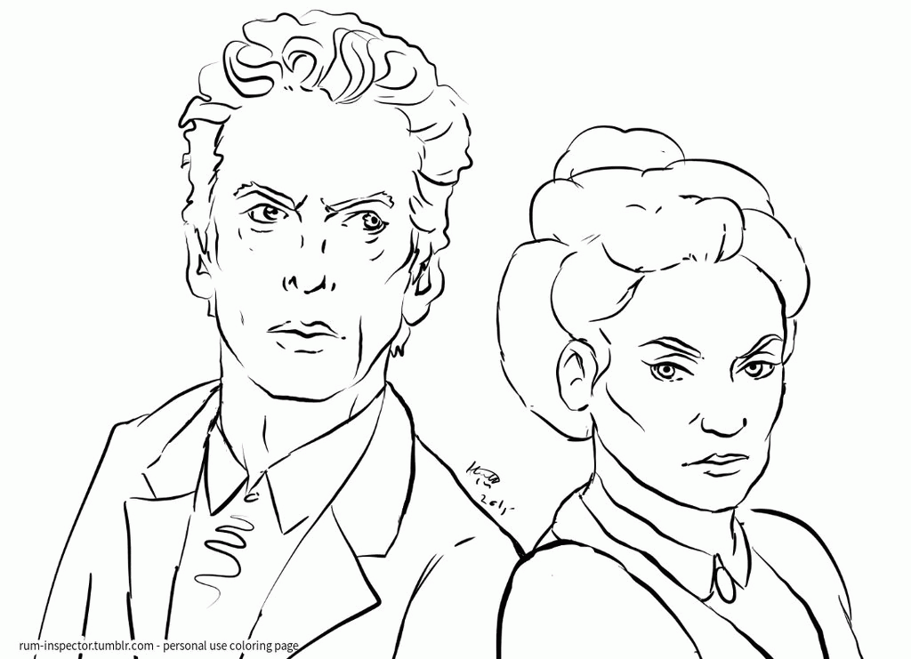 12th doctor who mistress - coloring page by rum-inspector on ...