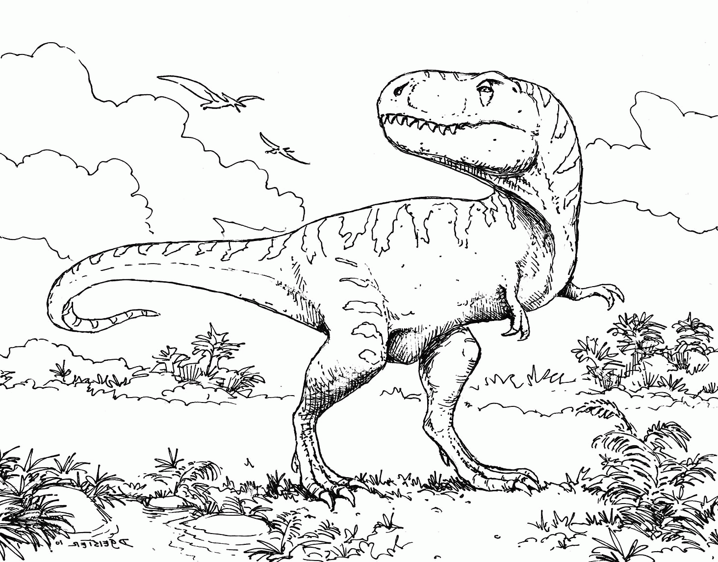 Smart Fabulous Printable Dinosaur Coloring Pages Kids Dinosaur ...