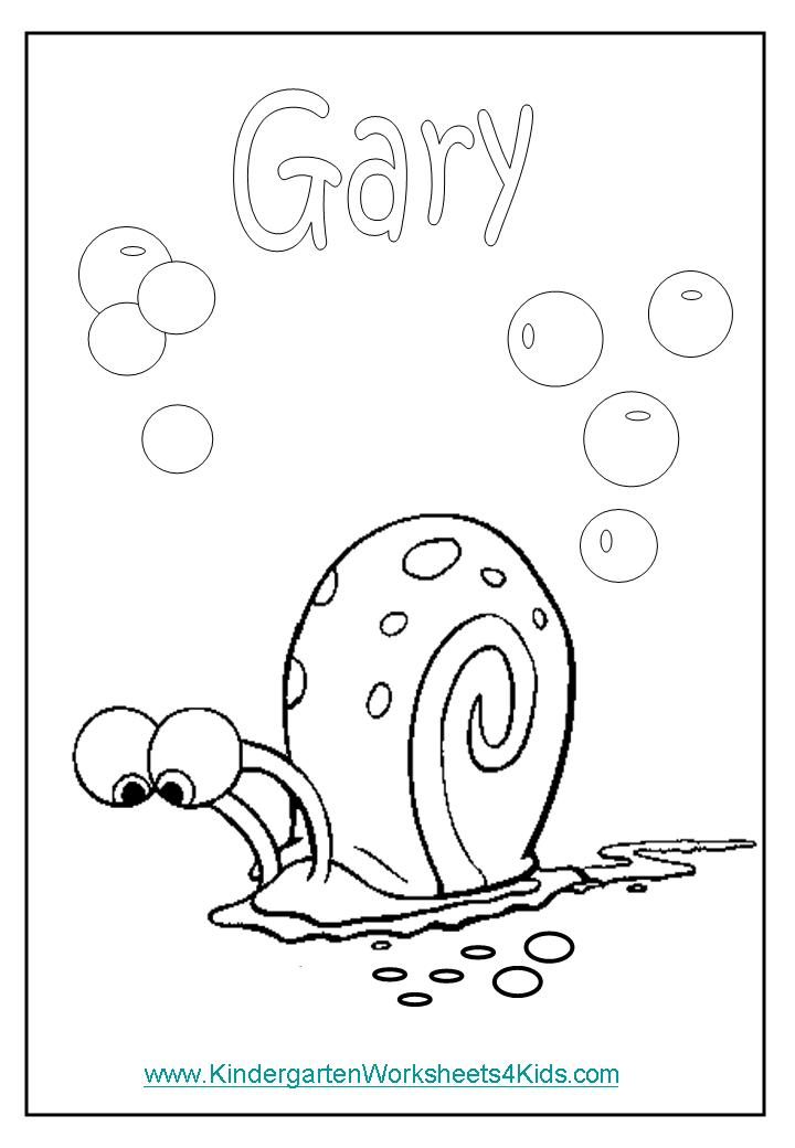 Gary From Spongebob Coloring Pages Images & Pictures - Becuo