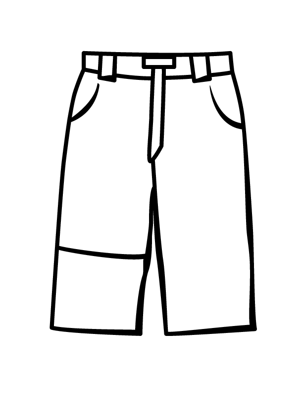 Pants Coloring Page - HiColoringPages