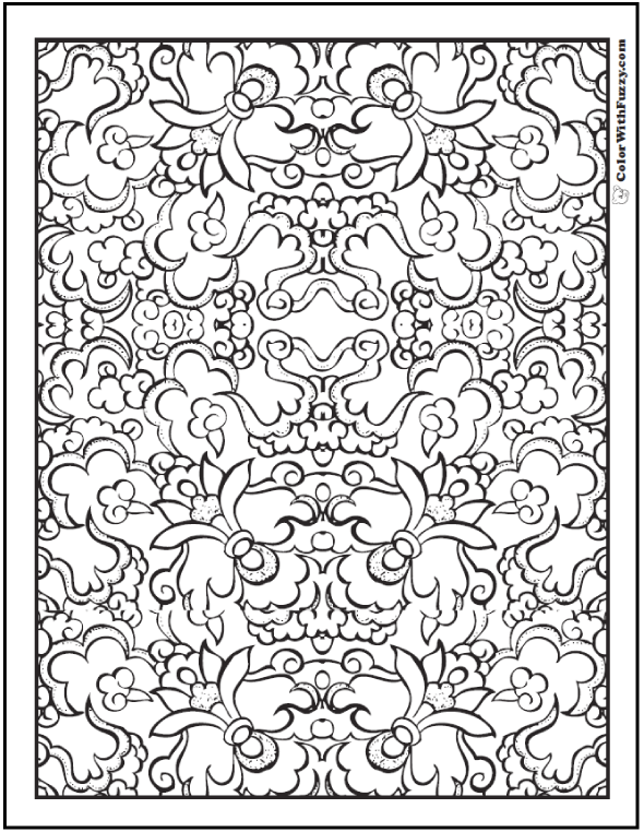 Pattern Coloring Pages ✨ Customize PDF Printables