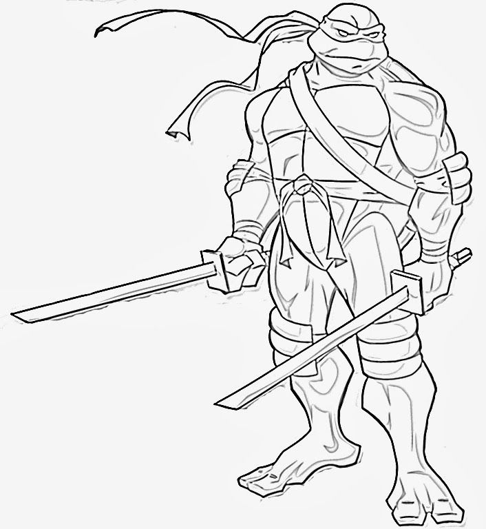 Chibi Ninja Turtles Coloring Pages - Coloring Pages For All Ages