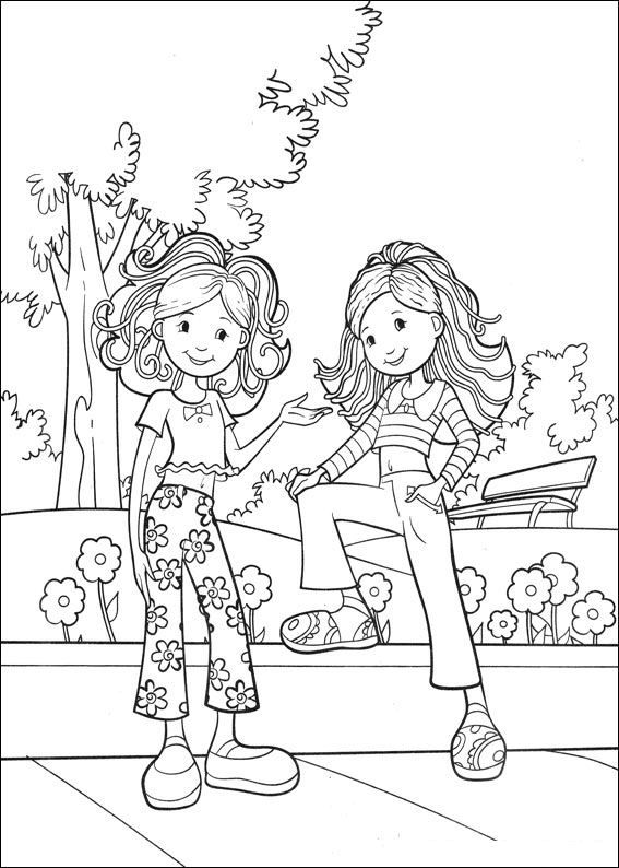 Kids-n-fun.com | 65 coloring pages of Groovy Girls