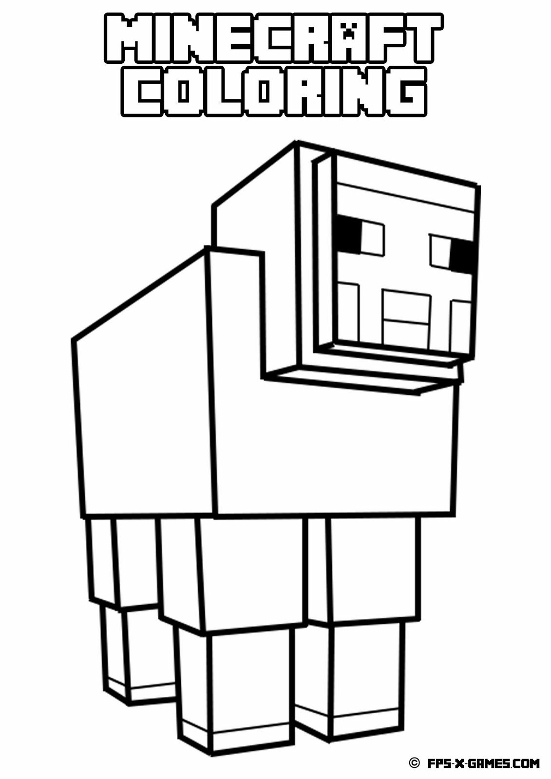Minecraft-coloring-sheep