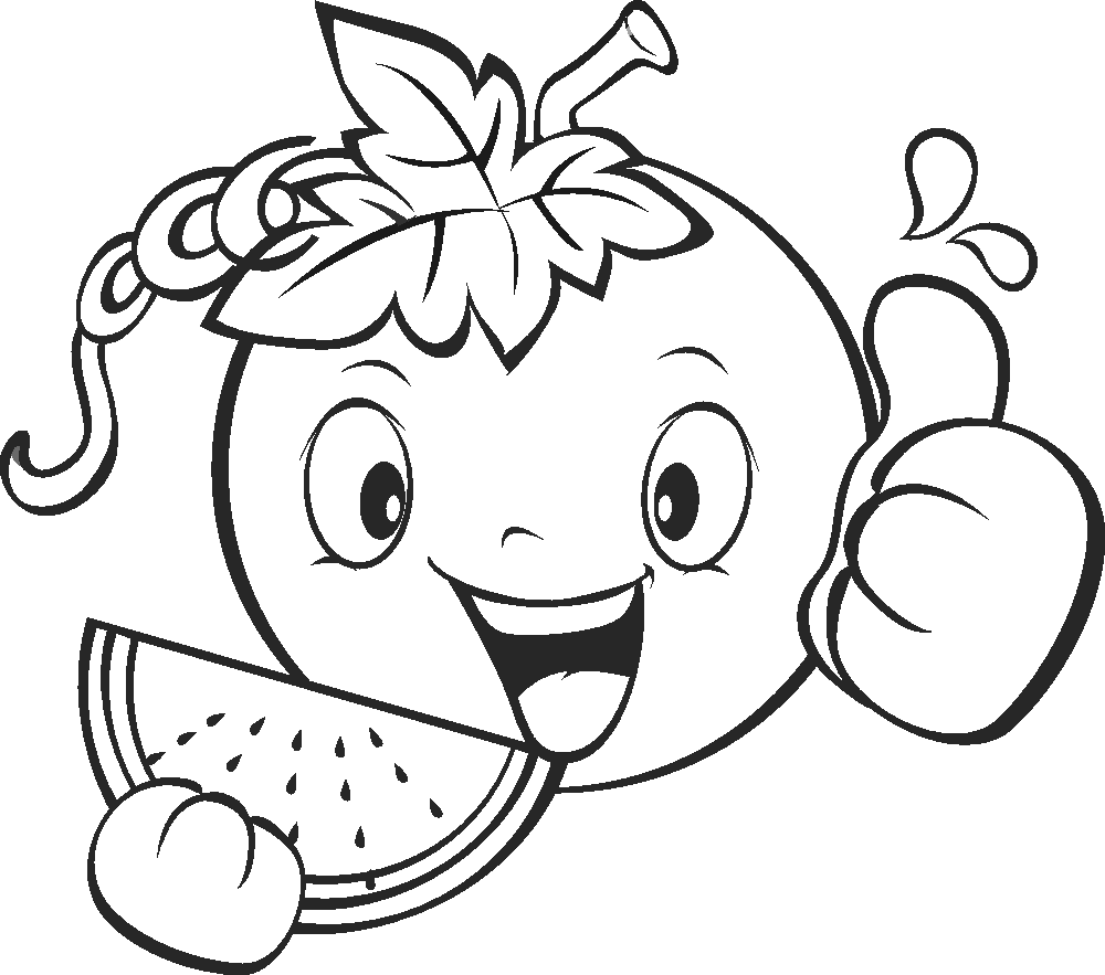 Printable Fruit And Vegetable Coloring Pages - High Quality ...