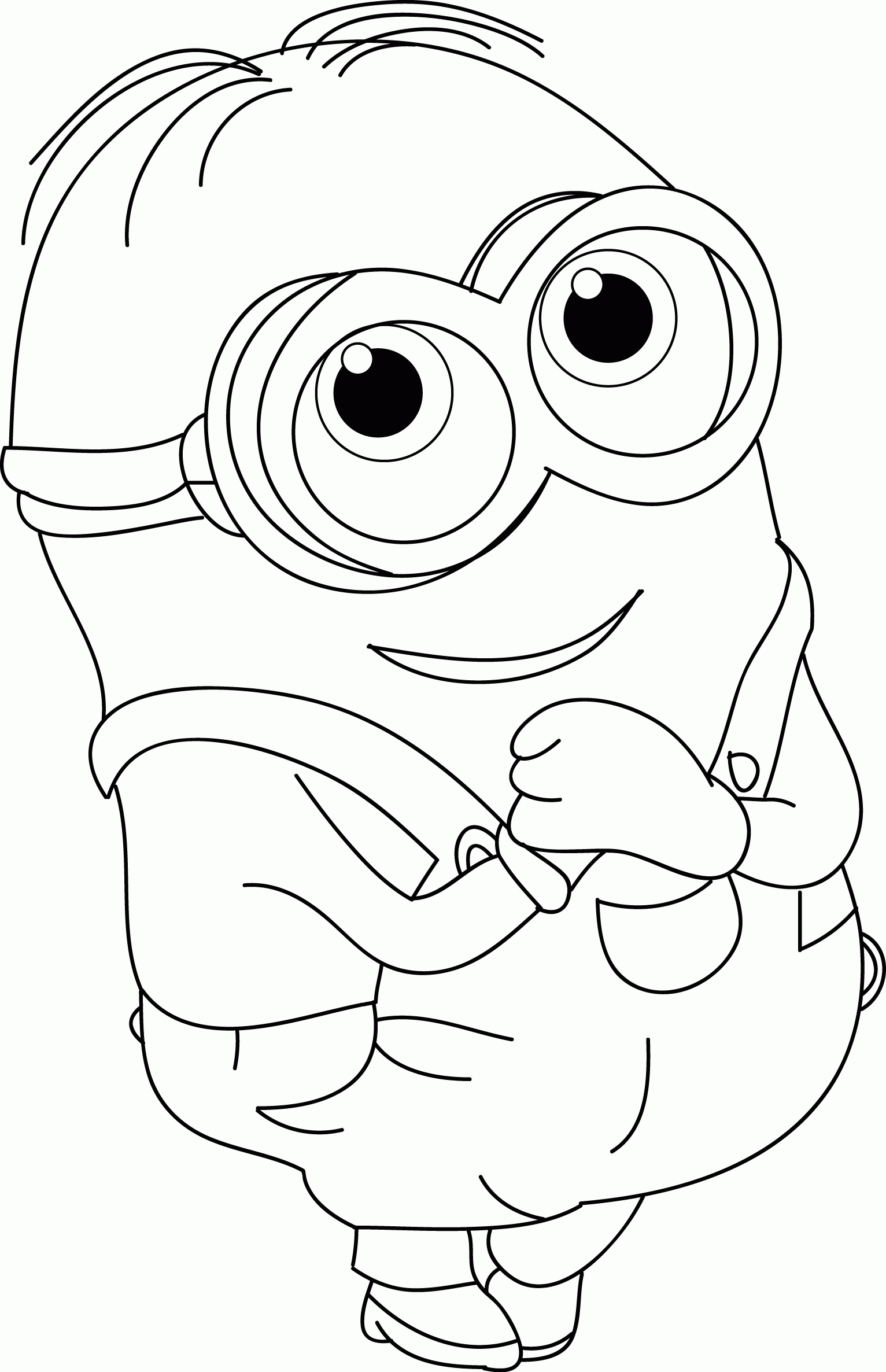 Minion S Very Cute Coloring Page | 
