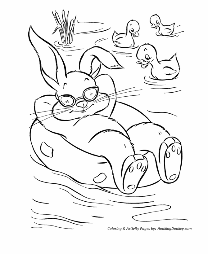 Peter Cottontail Coloring Pages - Peter Cottontail in Shades ...
