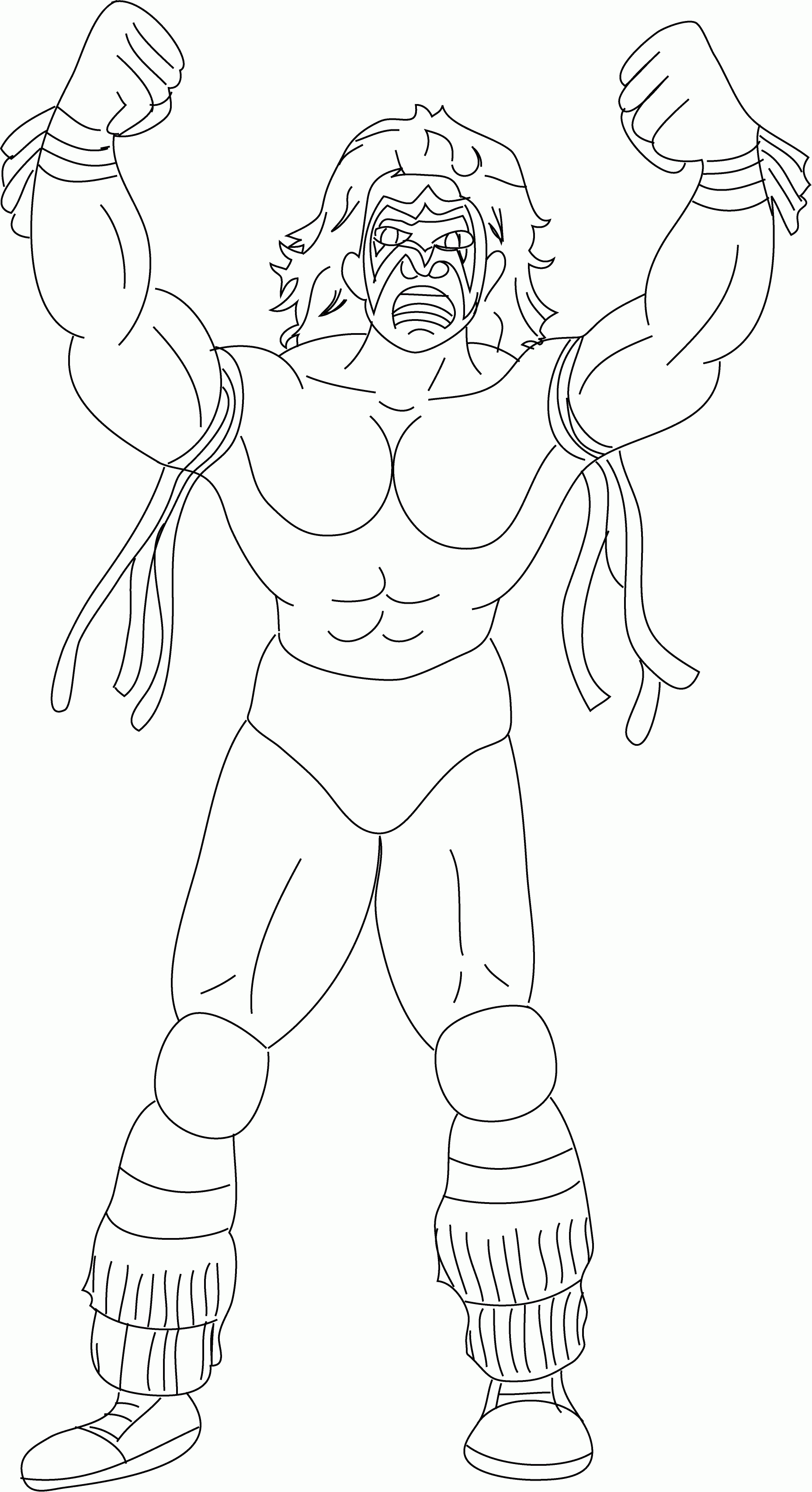 Ultimate Warrior - Coloring Pages for Kids and for Adults