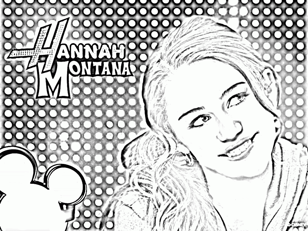 Hannah Montana Coloring Pages - hannah montana - hannah montana ...