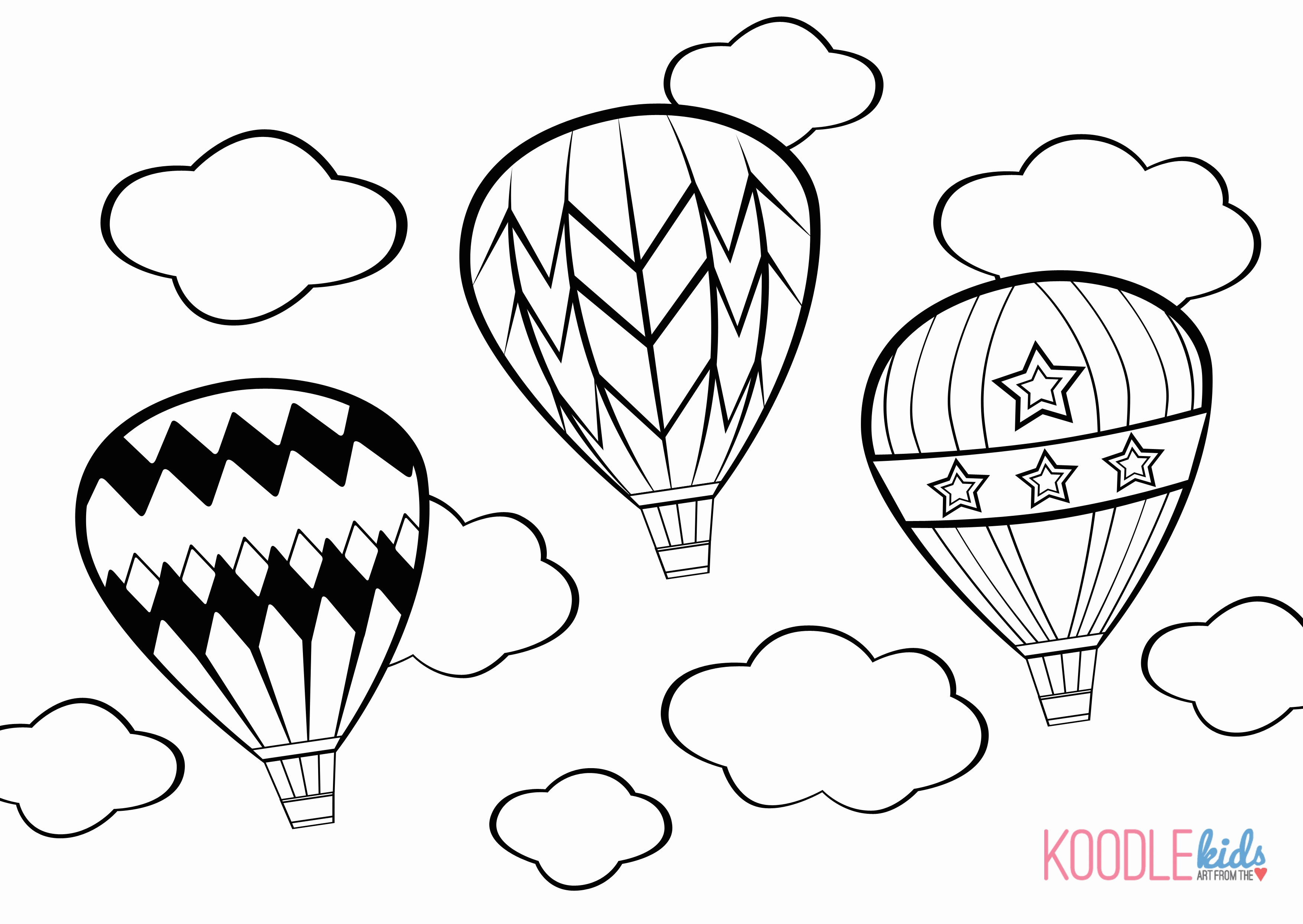 Balloon Boy Coloring Pages Air Balloon Coloring Pages. Kids ...