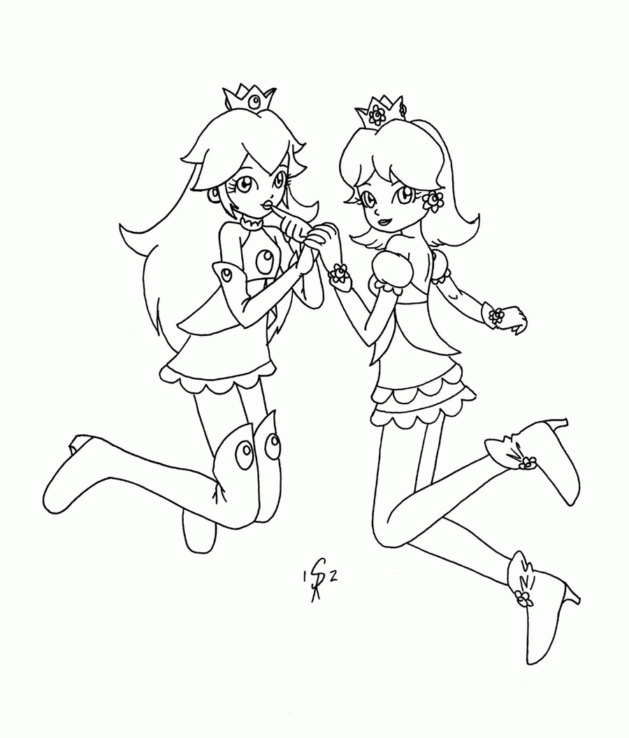 16 Pics of Peach And Daisy And Rosalina Coloring Pages - Coloring ...