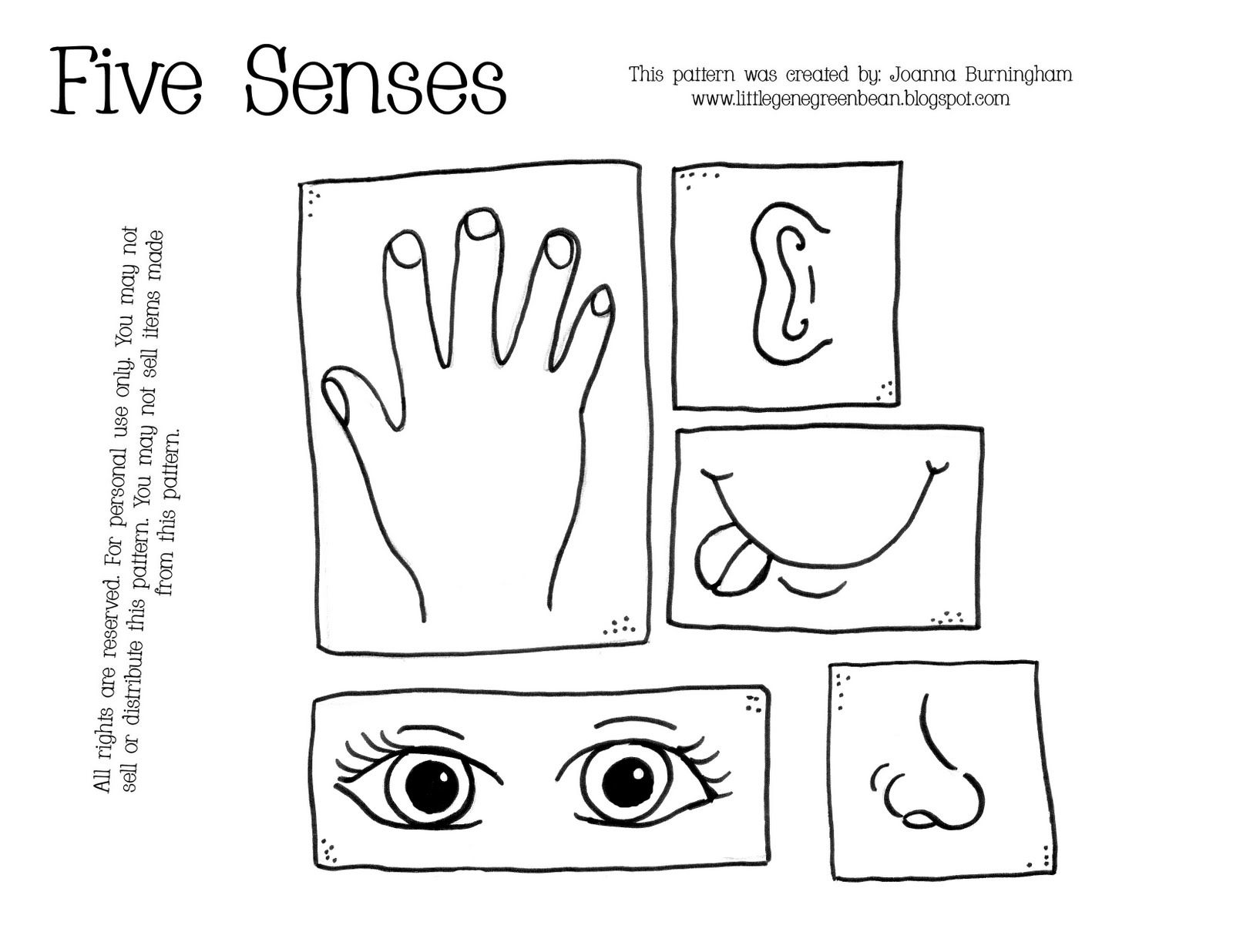 Five Senses Coloring Pages Preschool - Colorine.net | #8598