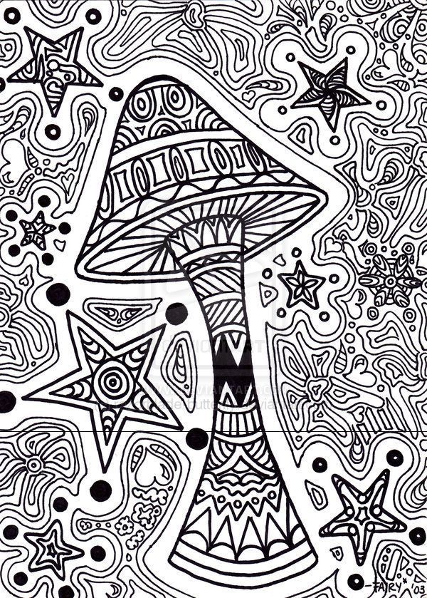 trippy coloring pages printable - Enjoy Coloring | clipart bw ...