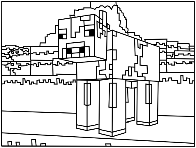 Minecraft, Coloring pages and Coloring
