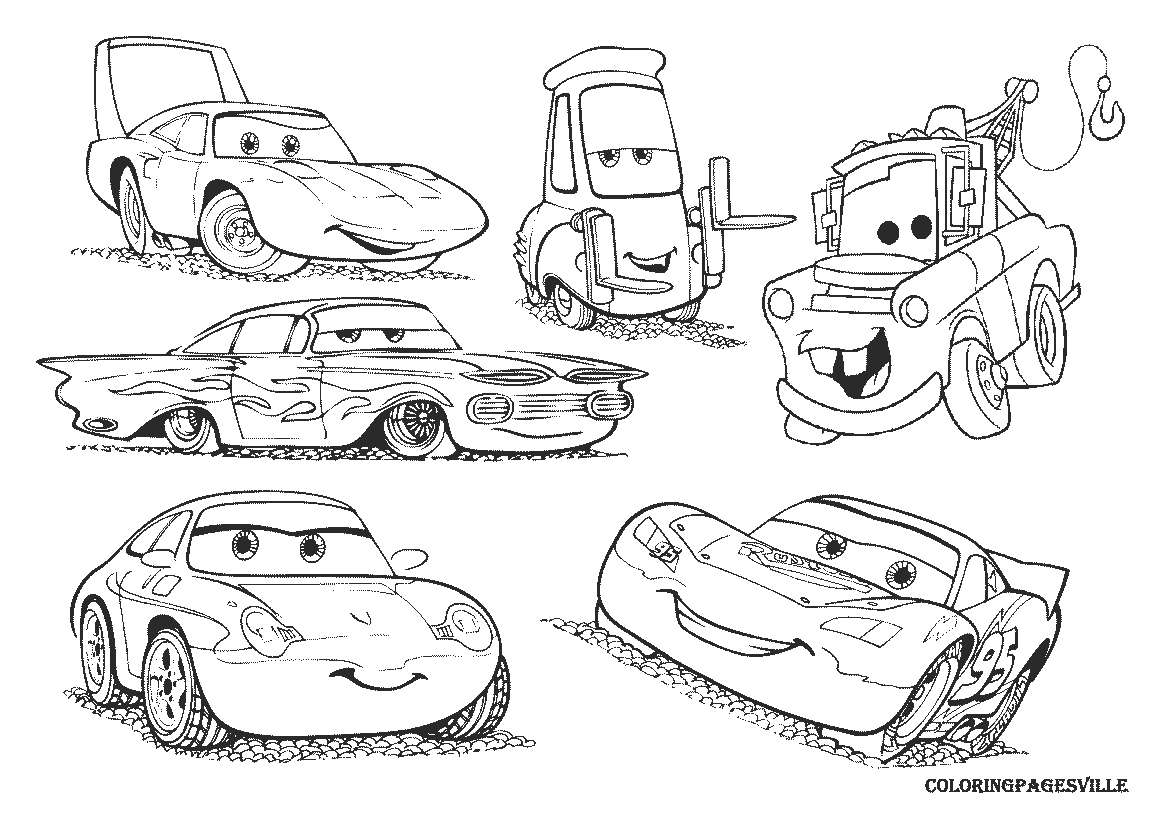 Cars Coloring Pages Printable Free - Coloring Pages For All Ages