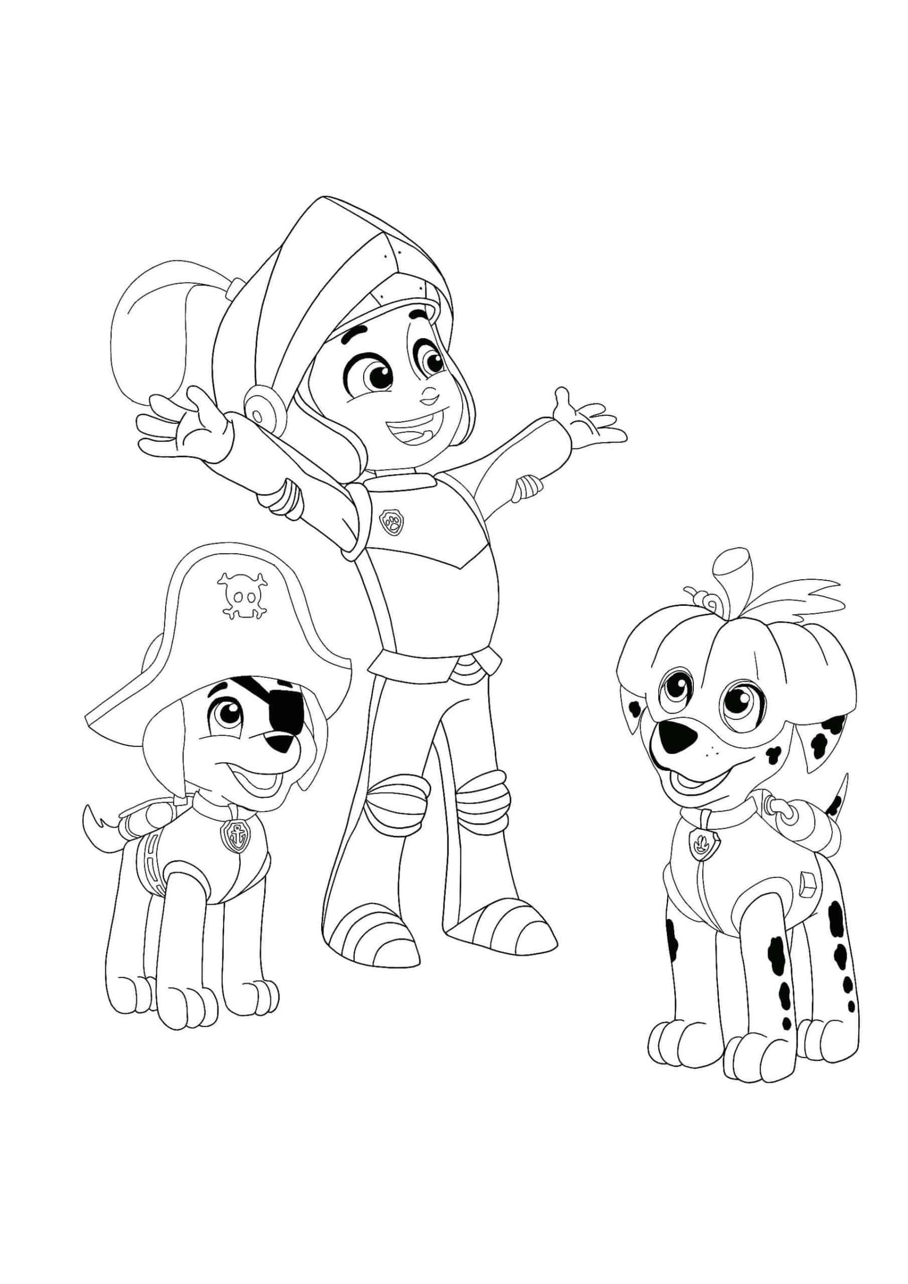 Paw Patrol Halloween Coloring Pages - 8 Free Printable Coloring Sheets
