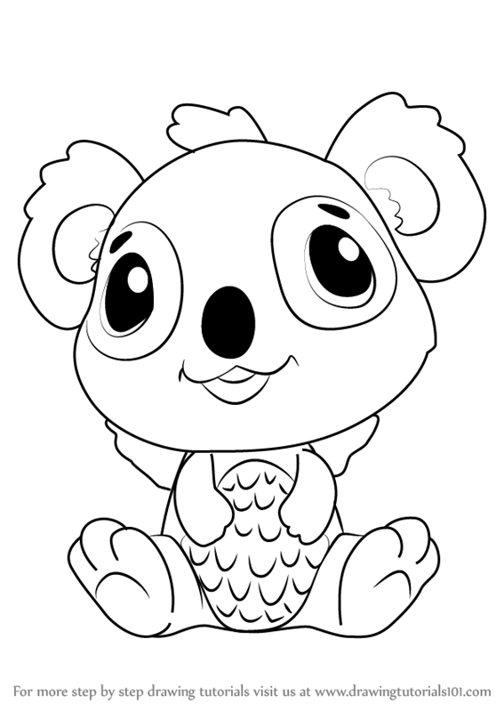 Hatchimal Coloringages Kids Incredible Hatchimalsictures Image Inspirations  How To Draw Koalabee From Step Free – azspring