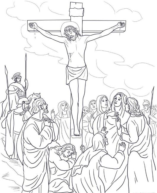 Printable Good Friday Coloring Pages 2020 for Preschoolers