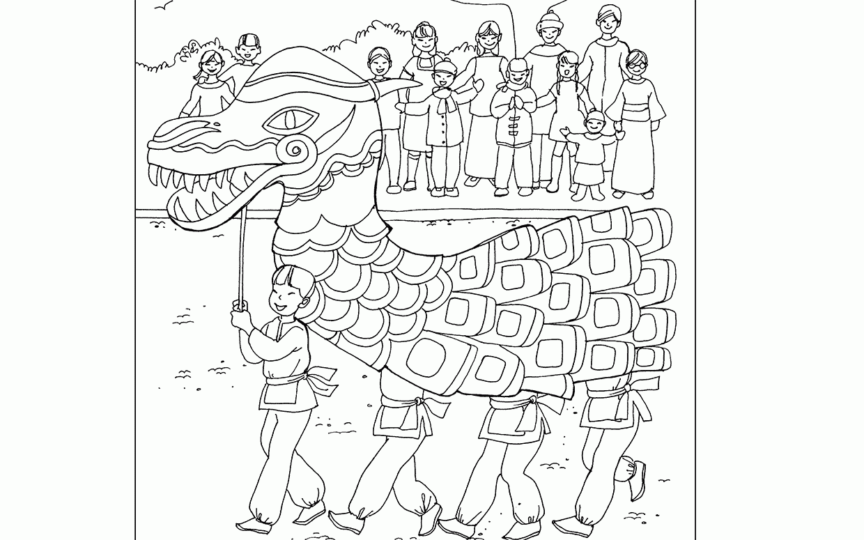 Free Coloring Pages For Chinese New Year 2016 - Coloring Page