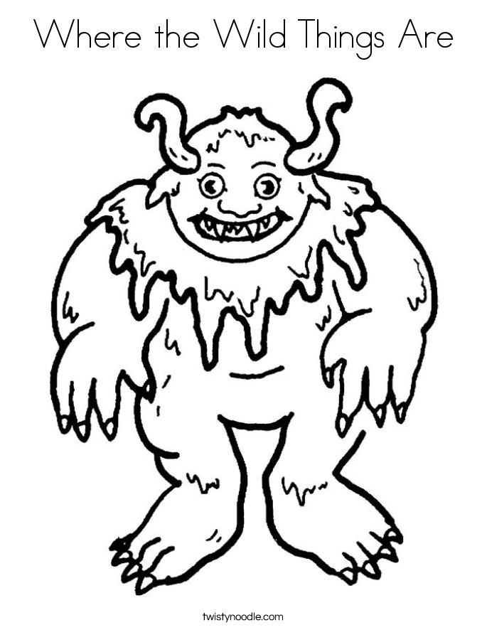 Where The Wild Things Are - Coloring Pages for Kids and for Adults