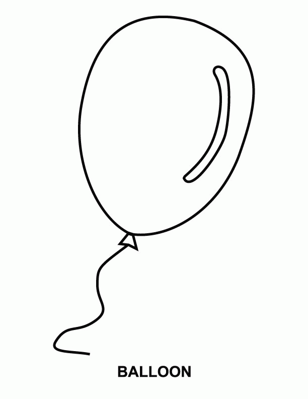 Balloon Coloring Pages 26883, - Bestofcoloring.com