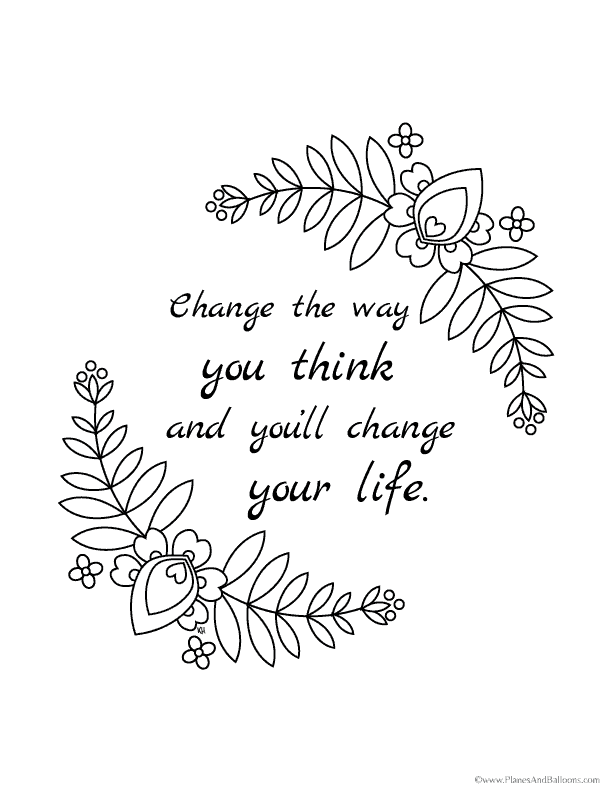 Beautiful inspirational coloring pages for the creative ...