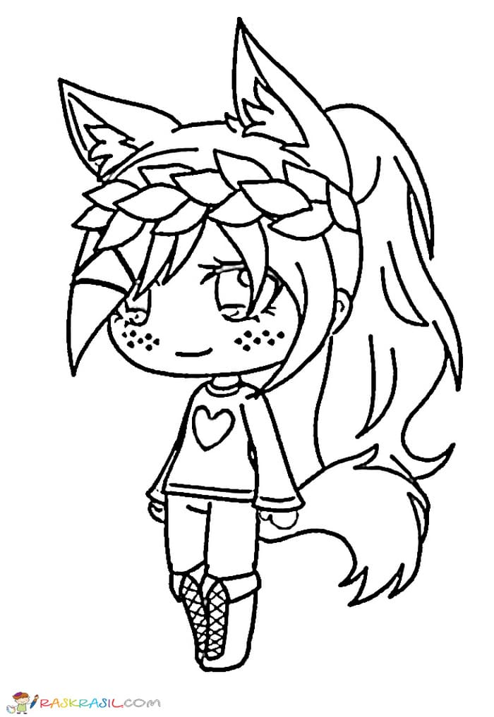 Dış yolu know i am using gacha life? | Anime wolf girl, Chibi coloring pages,  Cute coloring pages
