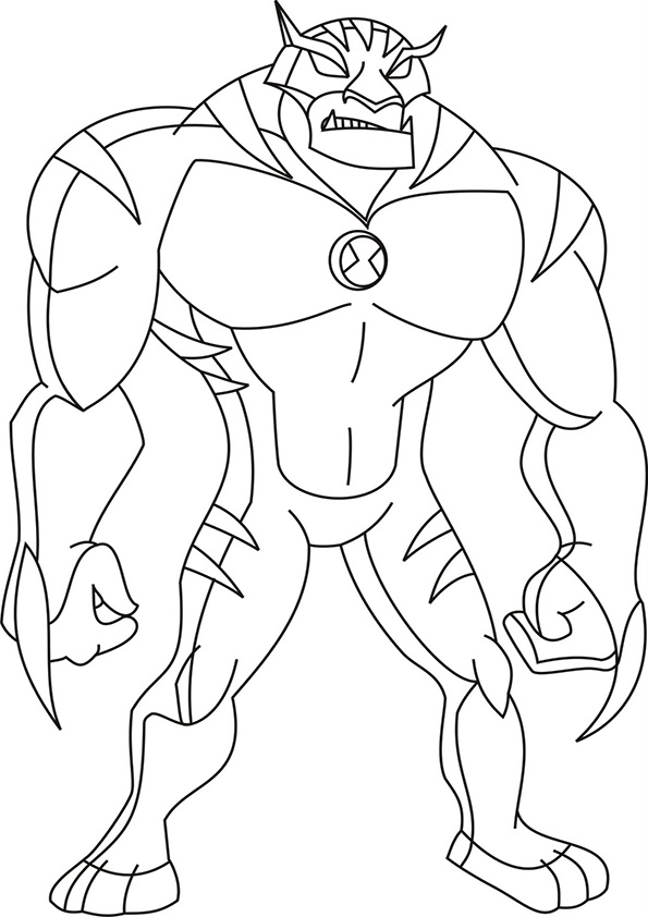 Simple Way to Color Ben 10 Coloring Pages - Toyolaenergy.com