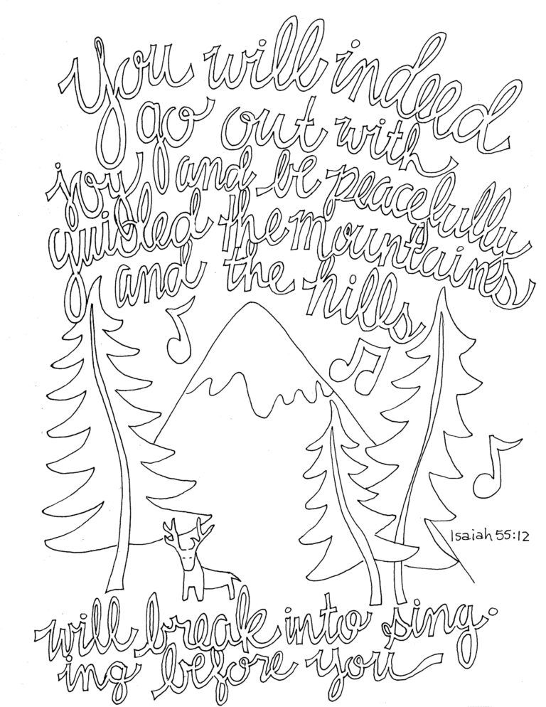 Isaiah 55 7 Coloring Page For Kids - coloring pages