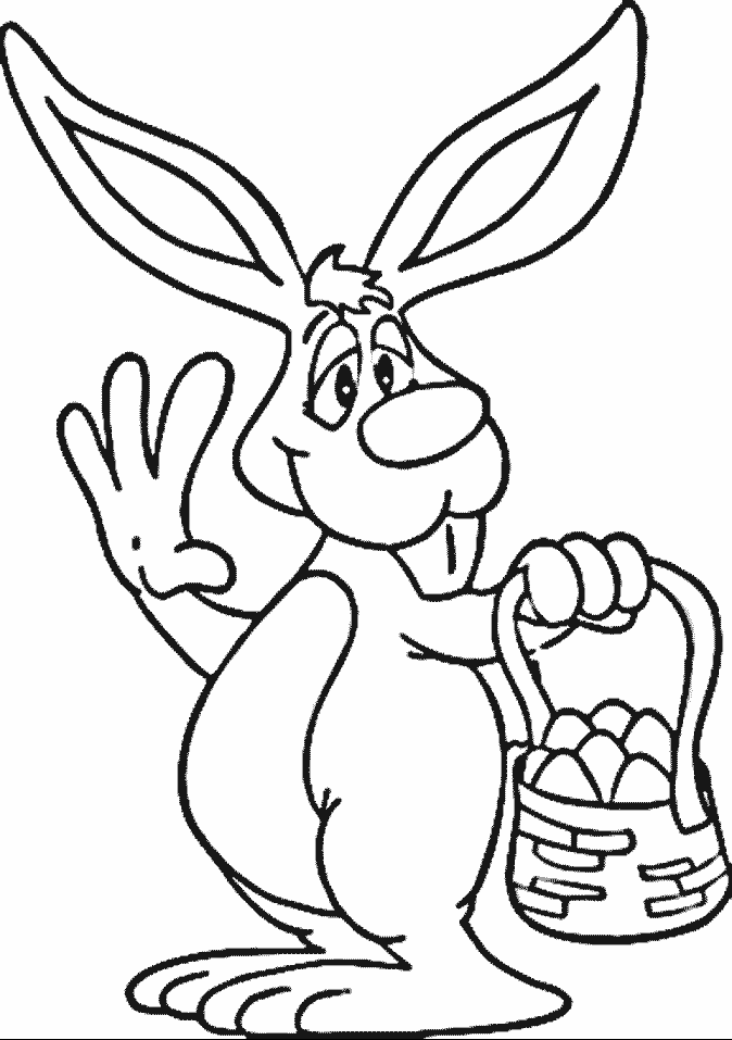 Easter Bunny Coloring pages | easter bunny colouring pages | bunny